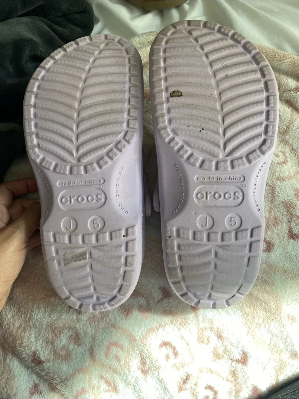 CROCS Kids Lavender Clog with Cute Jibbitz Charms